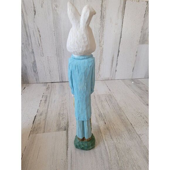 Ceramic Rabbit bunny carrot bag Easter spring home decor - Picture 3 of 4